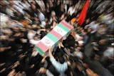 تشییع پیکر دو شهید حمله آمریکایی _ صهیونی در قزوین