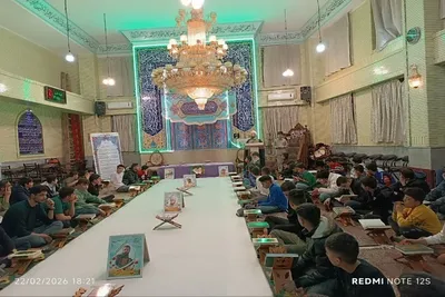 ترتیل‌خوانی قرآن در مسجد حسینی تبریز