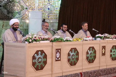 مراسم جزء خوانی قرآن کریم در حرم شاهچراغ(ع)