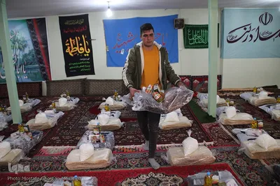 کمکهای اهدایی بسیجیان روستاهای اهر به زلزله زدگان خوی