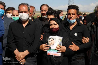 تشییع و خاکسپاری شهید «عادل قاسم‌زاده» در شهرستان اهر