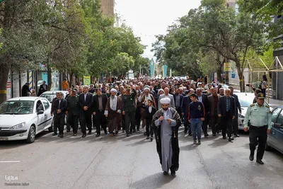 راهپیمایی مردم اهر در محکومیت جنایات رژیم صهیونیستی