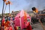 دسته عزاداری روز عاشورا در همدان‎