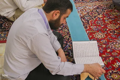 مراسم جزء خوانی قرآن کریم در حرم شاهچراغ(ع)