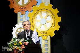 سید حمیدرضا طیبی، رئیس جهاددانشگاهی در اختتامیه پنجمین جشنواره فیلم و عکس فردا