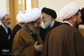 مجلس ترحیم آیت‌الله رسولی محلاتی در شبستان امام خمینی(ره) حرم حضرت معصومه(س)
