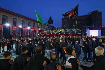 مراسم عزاداری حسینی در مصلای تبریز