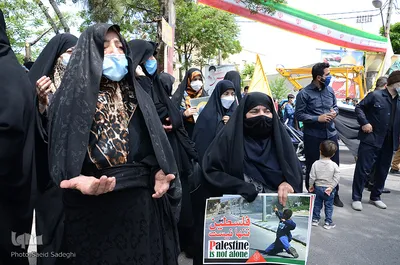 مراسم نمادین روز جهانی قدس در تبریز
