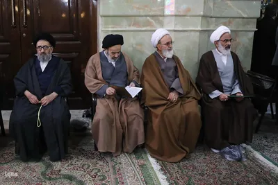 تشییع آیت الله شیخ عبدالنبی نمازی در قم