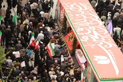تشییع پیکر سرلشکر شهید مجید خادمی و ۵ تن از شهدای اقتدار در شیراز