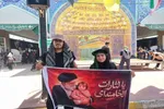 عشق به امام حسین(ع) تحمل گرمای  مسیر اربعین را آسان می‌کند