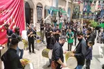 عکس | عزاداری تاسوعای حسینی در امامزاده هاجر خاتون(س) سنندج