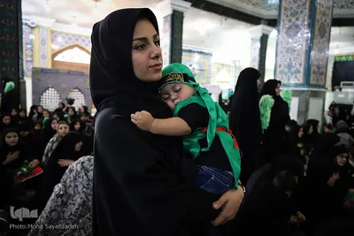 مراسم شیرخوارگان حسینی در آستان علی بن مهزیار اهوازی