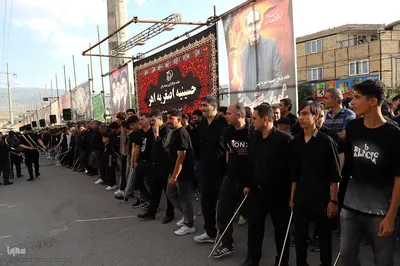 رژه عزاداران شاه حسین گوی استان آذربایجان شرقی در اهر
