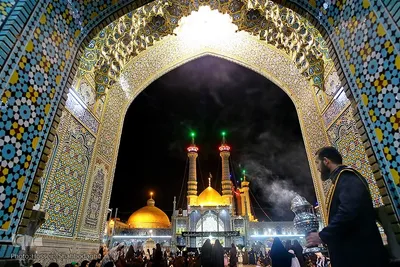 مراسم احیای شب نوزدهم ماه مبارک رمضان رمضان درحرم مطهر حضرت معصومه (س) 