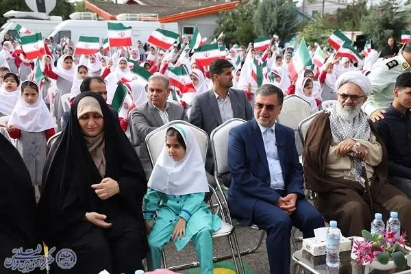 آیین استانی بازگشایی مدارس مازندران در مدرسه ابتدایی شاهد قائمشهر با حضور دختر شهید بلباسی