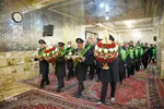 گلباران حرم شاهچراغ در شب ولادت امام رضا( ع‎‎)