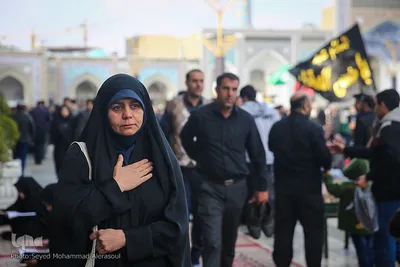 عزاداری شهادت امام رضا(ع) در حرم مطهر رضوی