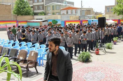 مراسم استقبال از خدام و پرچم رضوی در ملایر
