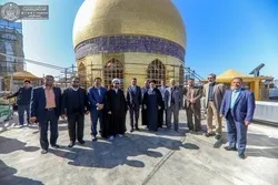 Trabaho sa Panunumbalik ng mga Minarete sa Dambana ng Imam Ali Malapit ng Matapos