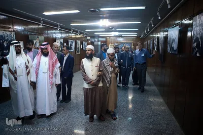 بازدید متسابقین روشندل سی و پنجمین دوره مسابقات بین‌المللی قرآن کریم از حسینیه جماران