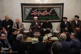 سوگ نشینی جامعه قرآنی در شب سوم شهادت سالار شهیدان