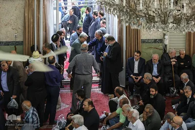 مراسم ترحیم حاجیه خانم فلسفی، همسر مرحوم آیت‌الله مصطفی مسجدجامعی