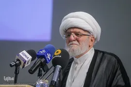 آیت الله محمدعلی تسخیری در تودیع حجت‌الاسلام محمدحسن اختری، دبیر کل سابق و معارفه رضا رمضانی، دبیرکل جدید مجمع جهانی اهل بیت