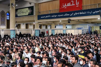دیدار رمضانی جمعی از دانشجویان با رهبر معظم انقلاب