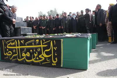 تشییع پیکر جانباختگان حادثه قطار مشهد ـ یزد