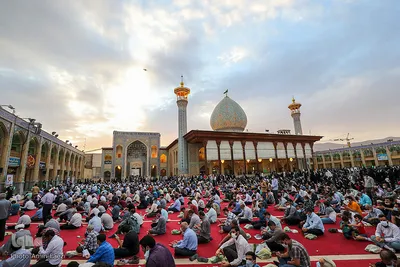 مراسم دعای عرفه در حرم مطهر شاهچراغ (ع)