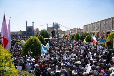 مراسم راهپیمایی روز جهانی قدس در میدان امام (ره) اصفهان