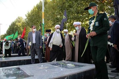 گلباران مزار شهدا در اهر