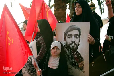 مراسم تشییع پیکر مطهر شهید محسن حججی در تهران