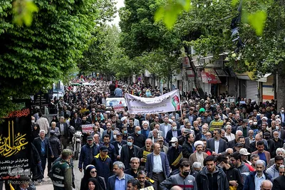 راهپیمایی روز قدس در قزوین