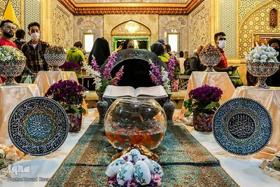 مراسم تحویل سال نو در حرم مطهر شاهچراغ (ع) شیراز‎