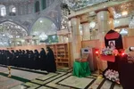 خطبه‌خوانی خادمان حرم بانوی کرامت برگزار شد