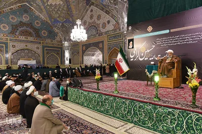 مراسم بزرگداشت آیت‌الله گرایلی در حرم رضوی