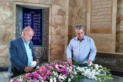 گلباران آرامگاه شیخ «اَجَلّ» سعدی شیرازی‎‎‎‎