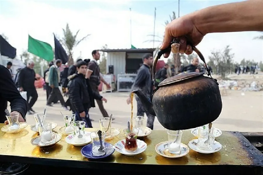 محل استقرار موکب‌های چهارمحال و بختیاری در مسیر پیاده‌روی اربعین
