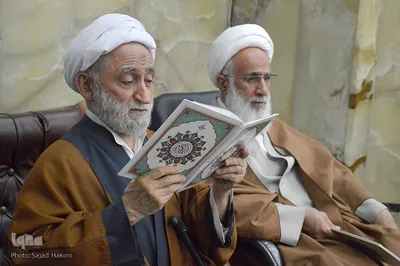 مراسم چهلمین روز ارتحال آیت الله شاه آبادی در قم