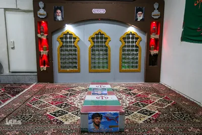 وداع با پیکر مطهر شهید مدافع حرم عباس آسمیه در معراج شهدا