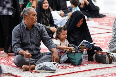 قرائت دعای عرفه در مسجد مقدس جمکران