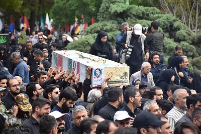 تشییع پیکر شهدای تازه تفحص‌شده در اصفهان