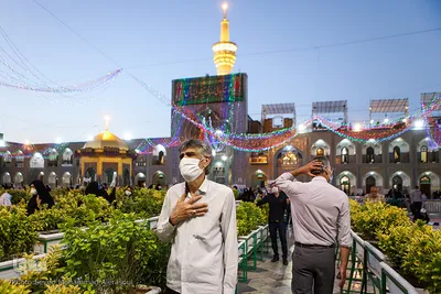 آذین بندی حرم مطهر رضوی در آستانه میلاد