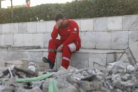 گلباران آمبولانس هدف‌قرارگرفته شده توسط رژیم صهیونیستی در میدان هفت‌تیر