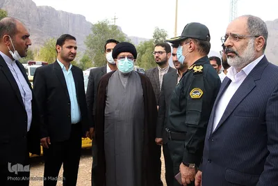 بازدید وحیدی، وزیر کشور از مناطق سیل زده «استهبان»