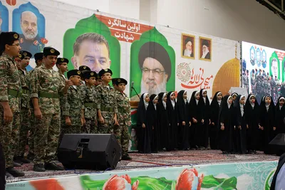 مراسم اولین سالگرد شهادت سید حسن نصرالله و سردار نیلفروشان در اصفهان