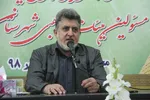 حاج محسن طاهری مداح و ستایش‌گر اهل‌بیت(ع) و مدیرعامل خانه مداحان در همایش طلایه‌داران محرم در اراک