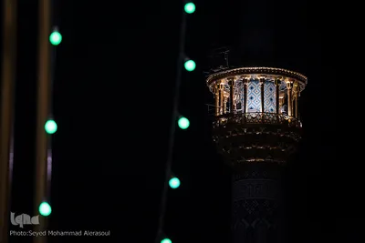 چراغانی حرم مطهر رضوی در شامگاه عید غدیر